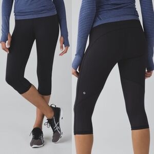 Lululemon Real Quick Crop Full-On Luxtreme Leggings, Black